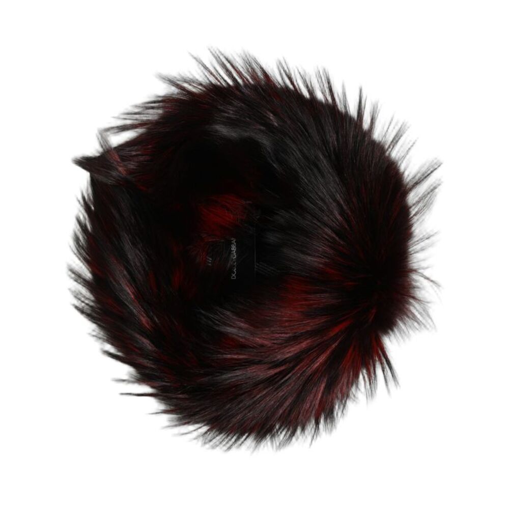 Dolce & Gabbana Red Fox Mink Fur Womens Bucket Capello Hat